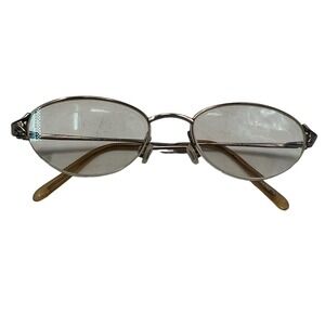 Vintage Nino Balli Gold Half Rim Oval Eyeglasses Frame Concepts in Optic